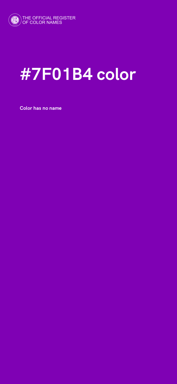 #7F01B4 color image