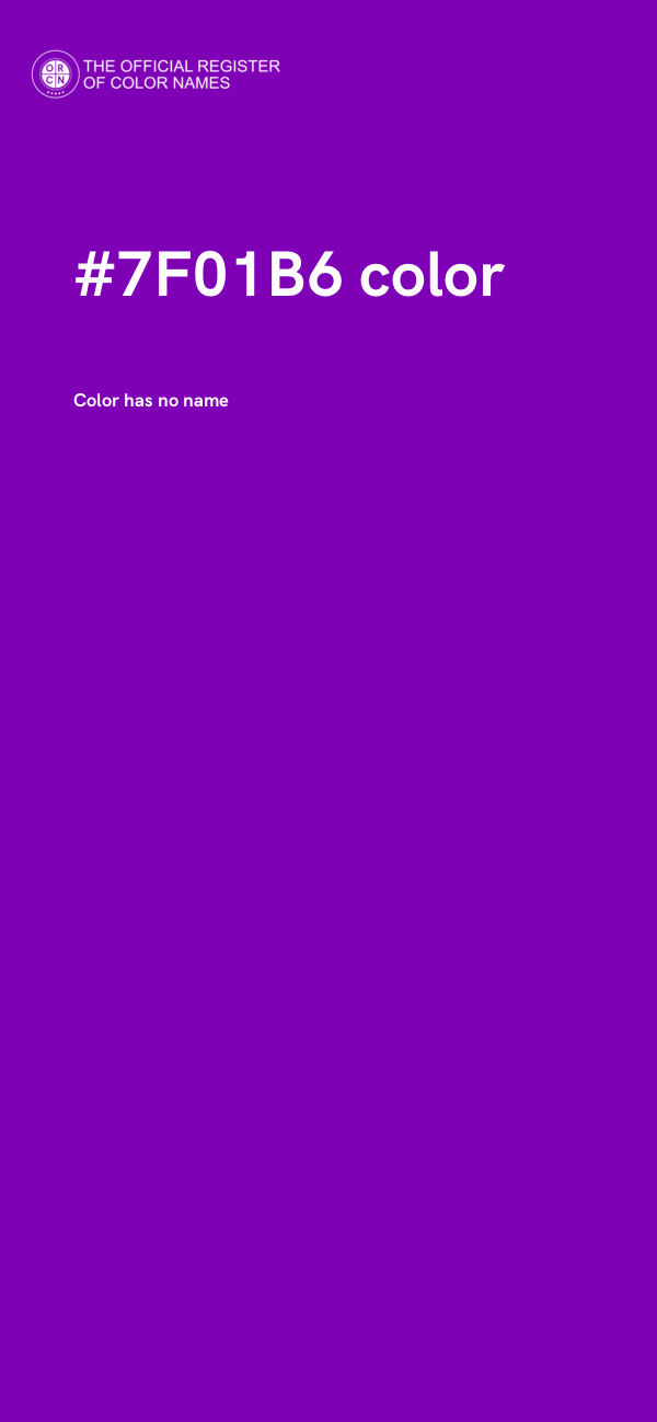 #7F01B6 color image