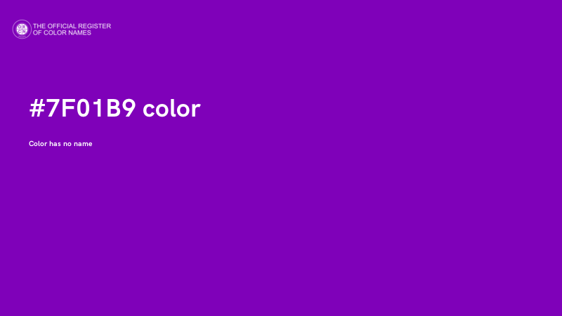 #7F01B9 color image