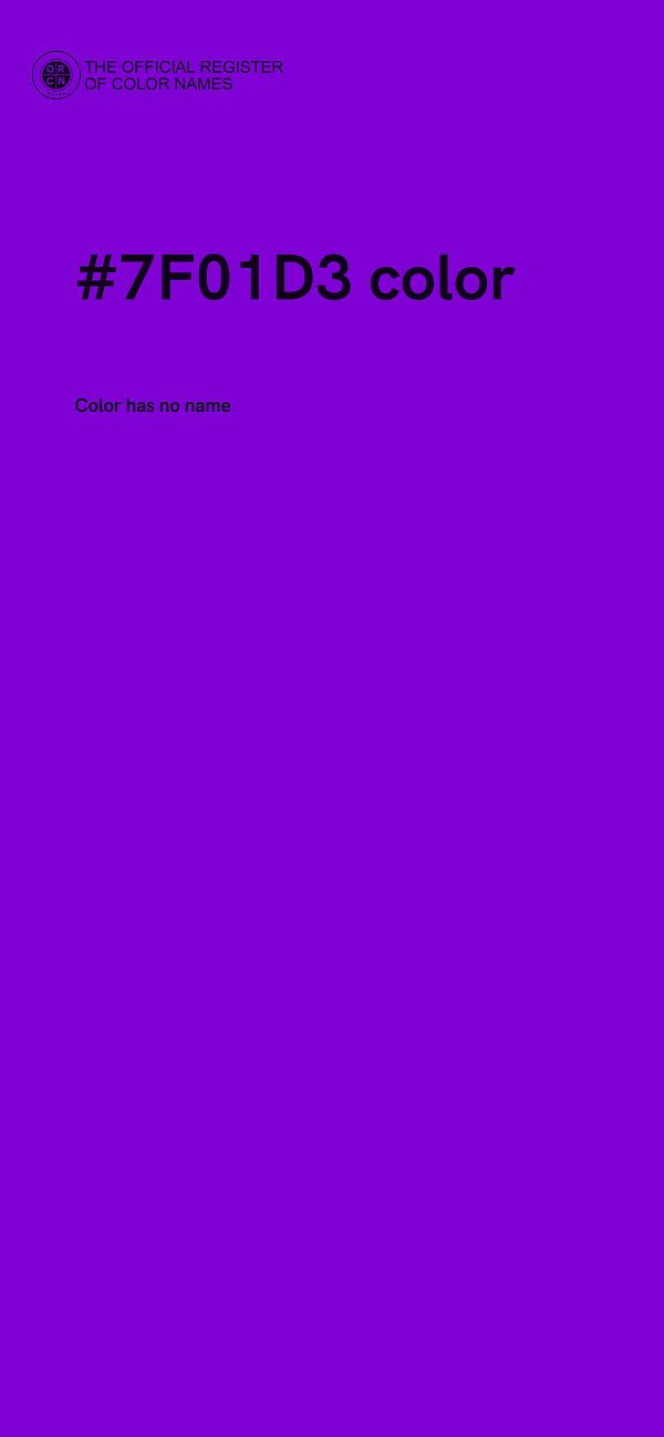 #7F01D3 color image