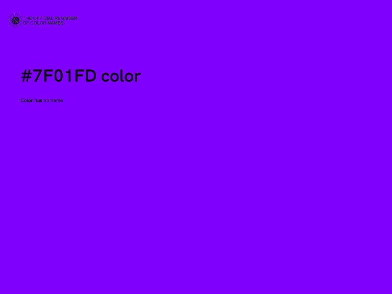 #7F01FD color image