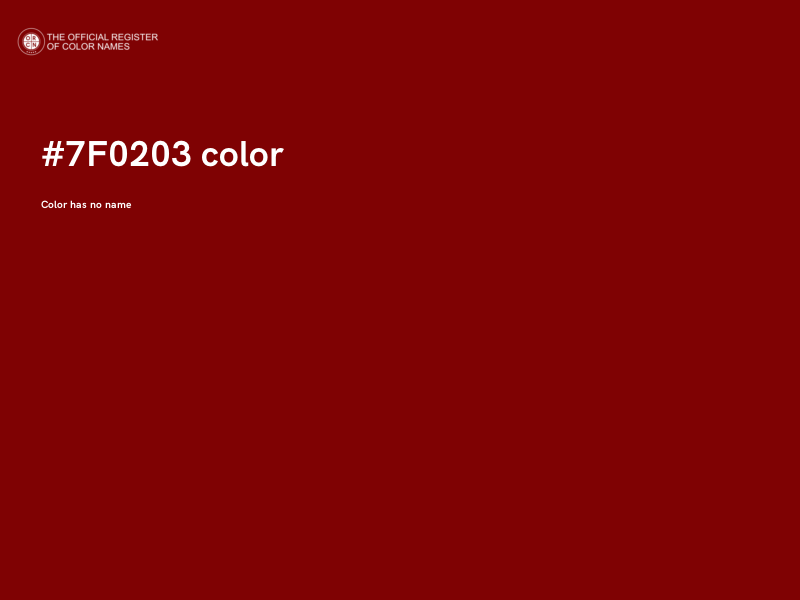 #7F0203 color image