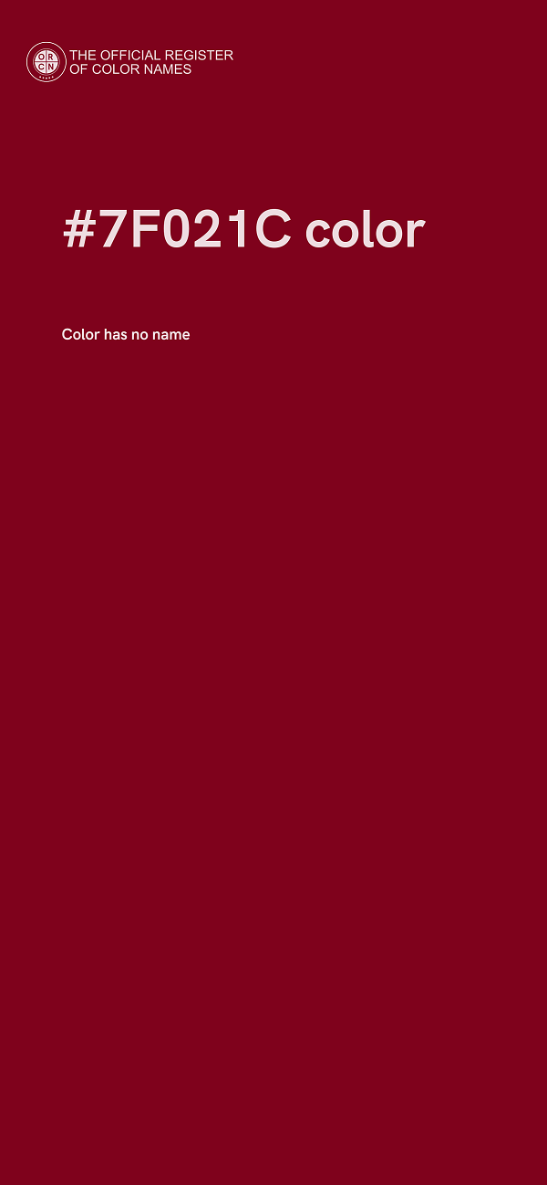 #7F021C color image