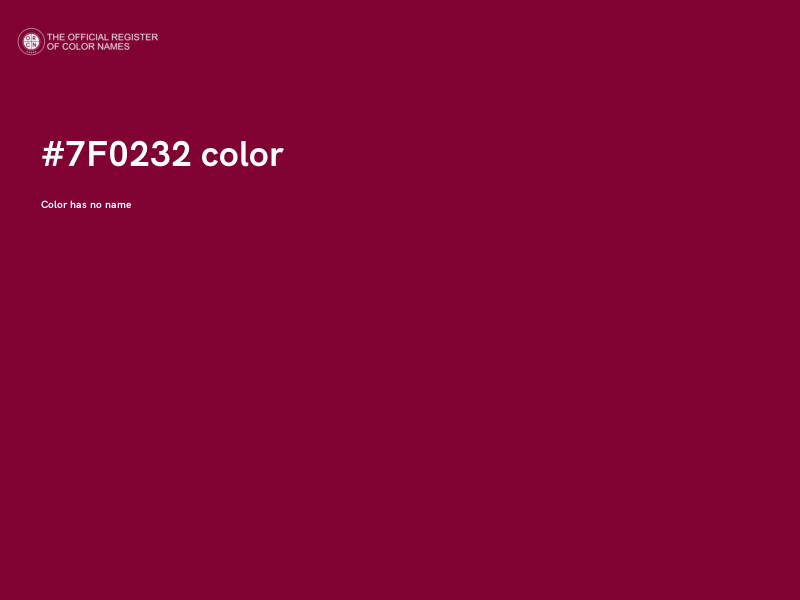 #7F0232 color image