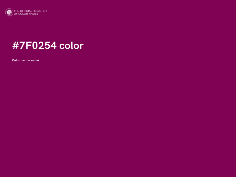 #7F0254 color image