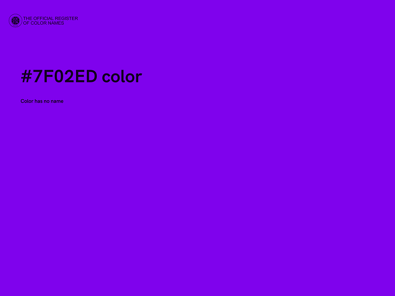 #7F02ED color image