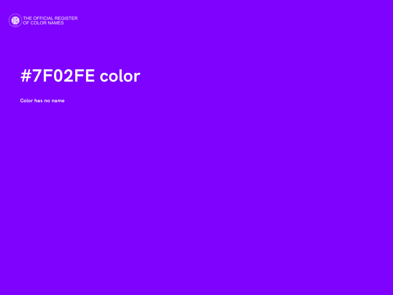 #7F02FE color image