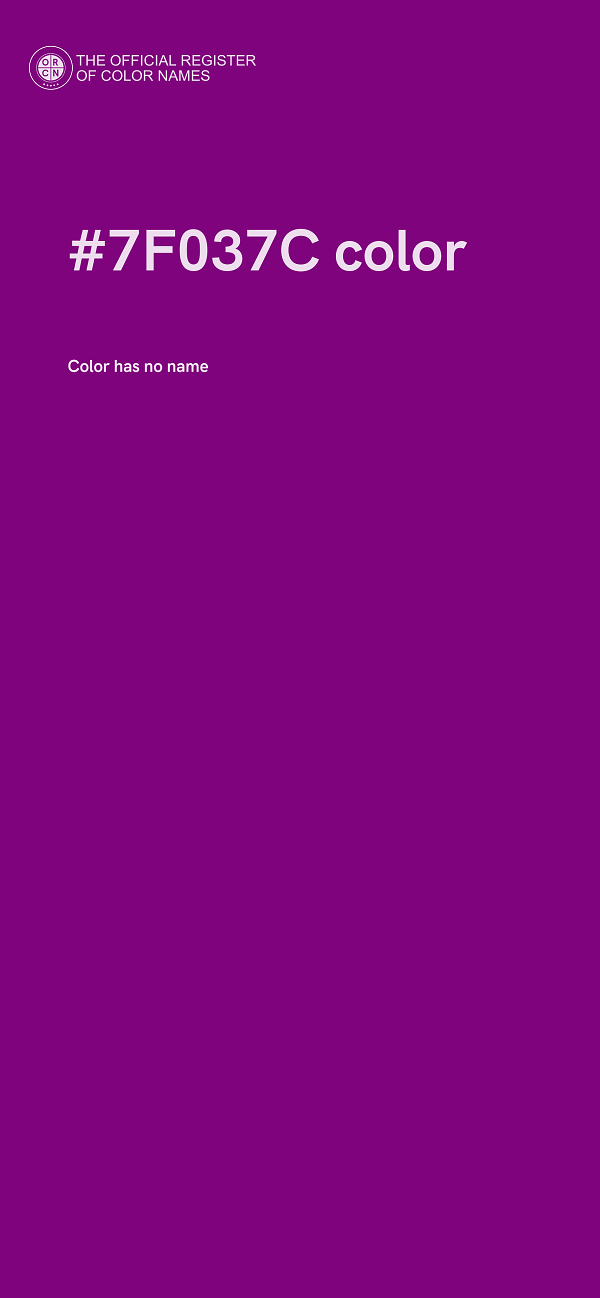 #7F037C color image