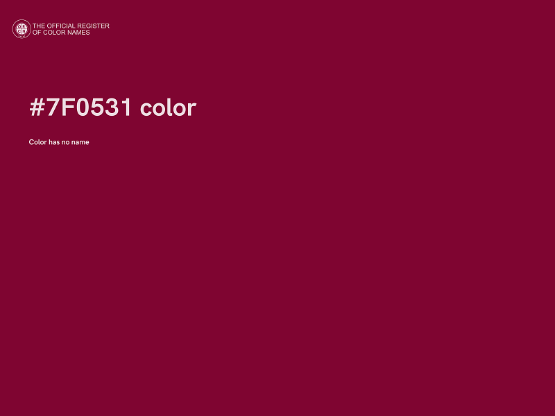 #7F0531 color image