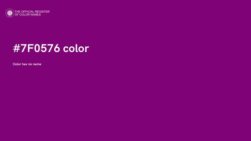 #7F0576 color image