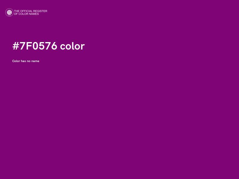 #7F0576 color image