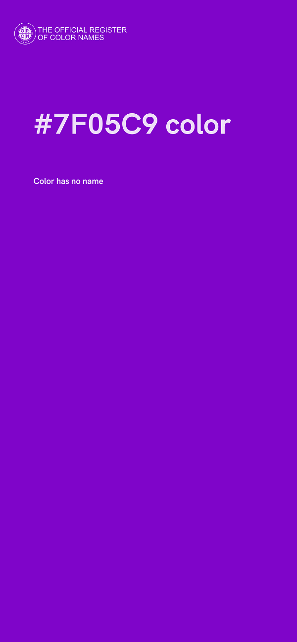 #7F05C9 color image
