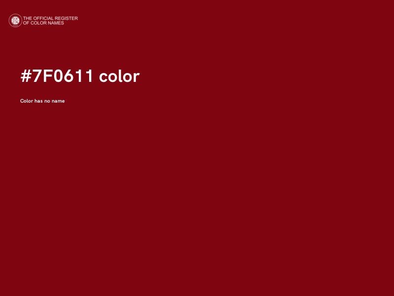 #7F0611 color image