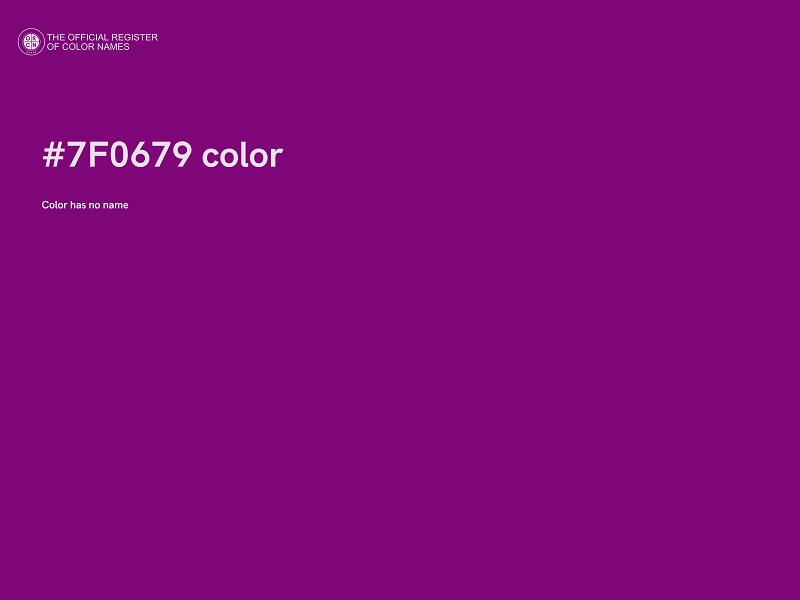 #7F0679 color image