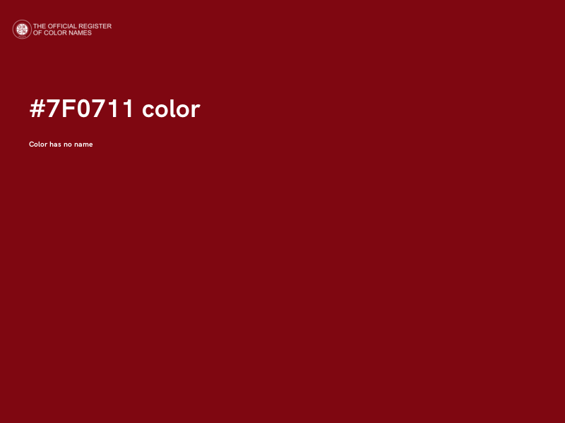 #7F0711 color image