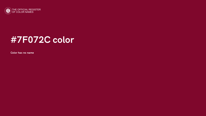 #7F072C color image