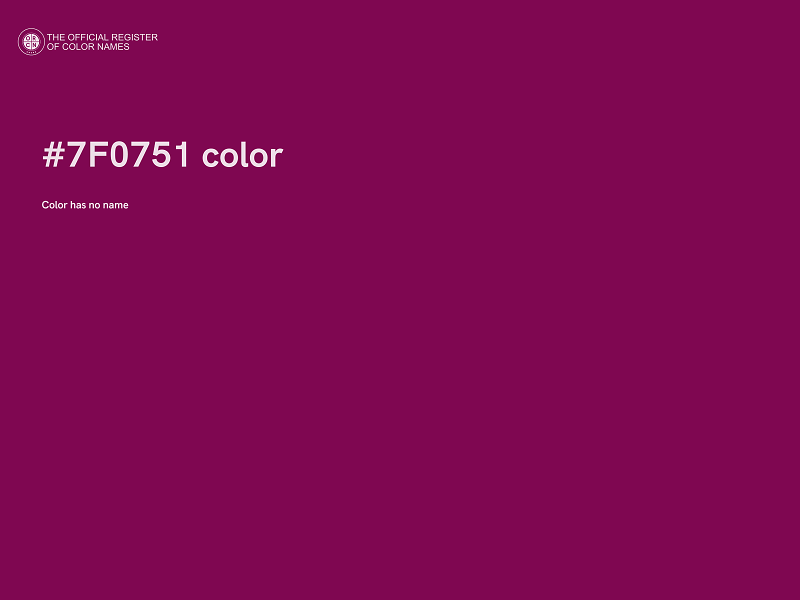#7F0751 color image