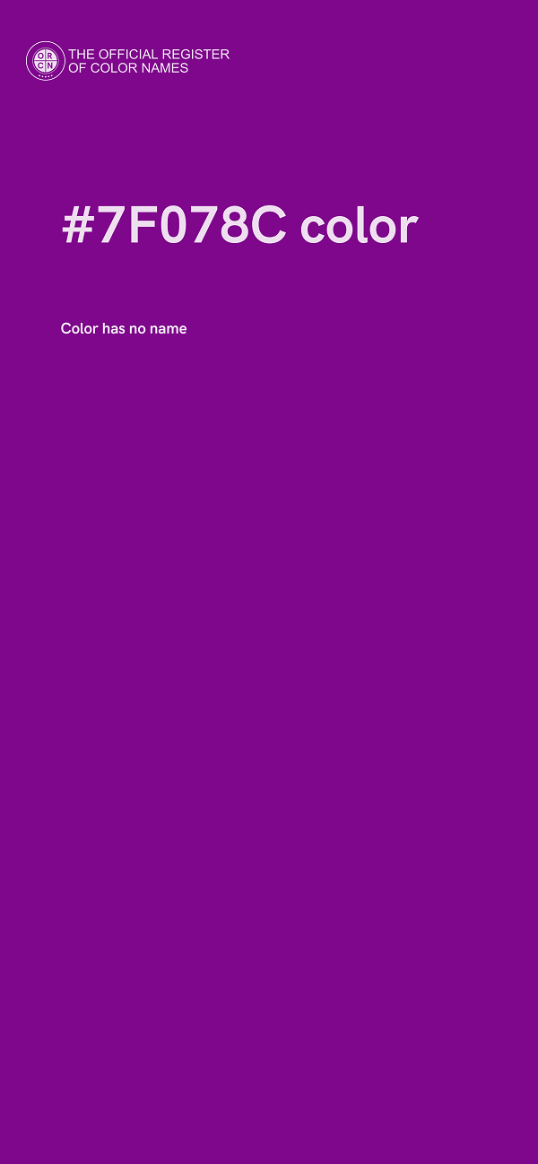 #7F078C color image