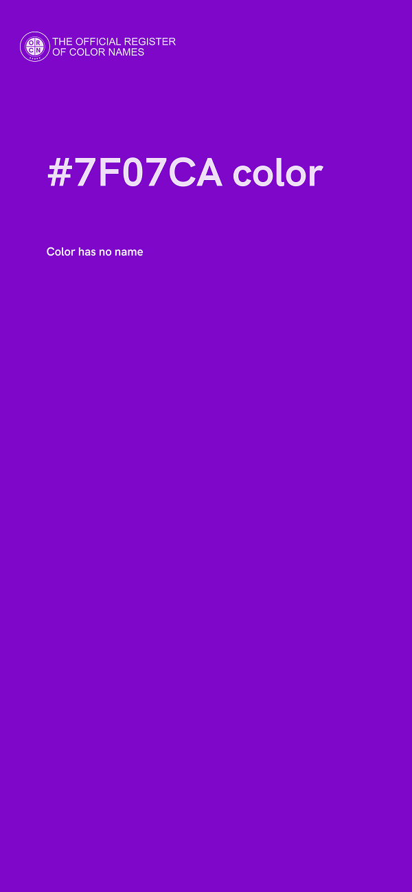 #7F07CA color image