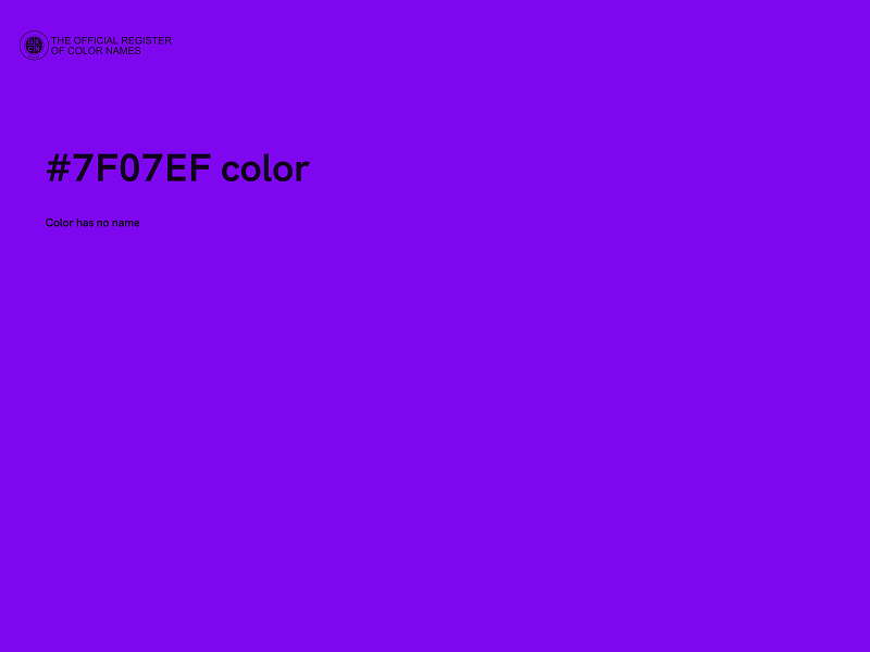 #7F07EF color image