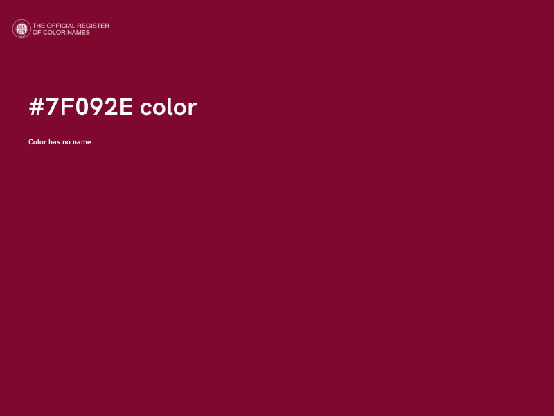 #7F092E color image