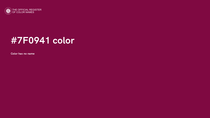 #7F0941 color image