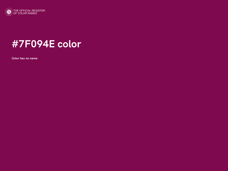 #7F094E color image