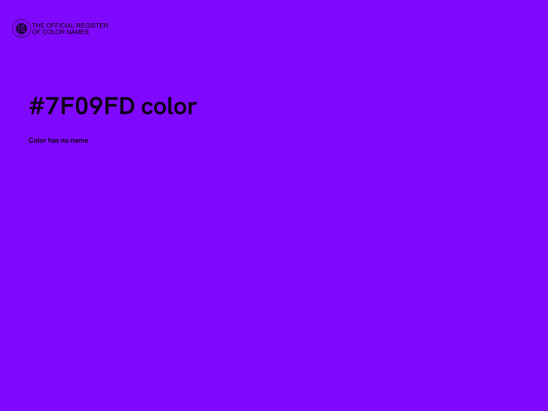 #7F09FD color image