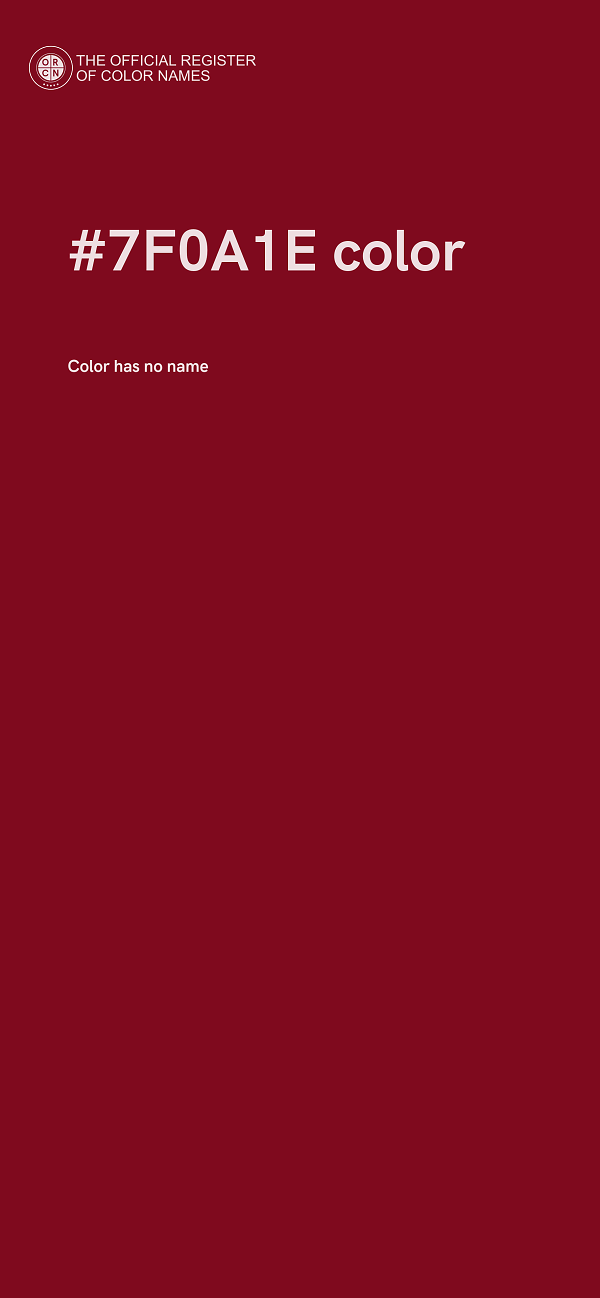 #7F0A1E color image