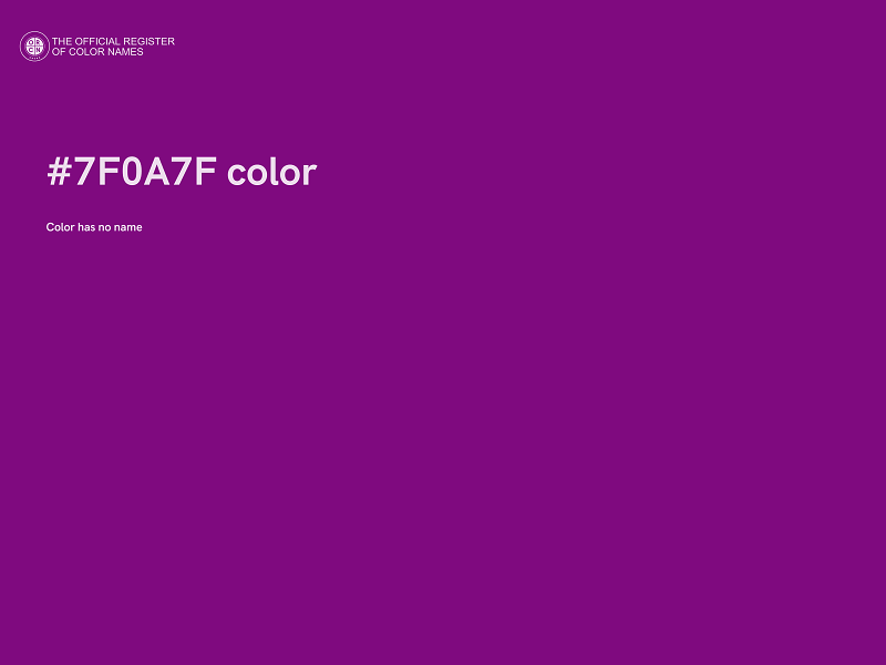 #7F0A7F color image