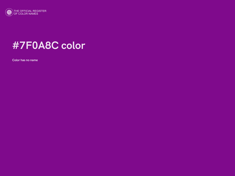 #7F0A8C color image