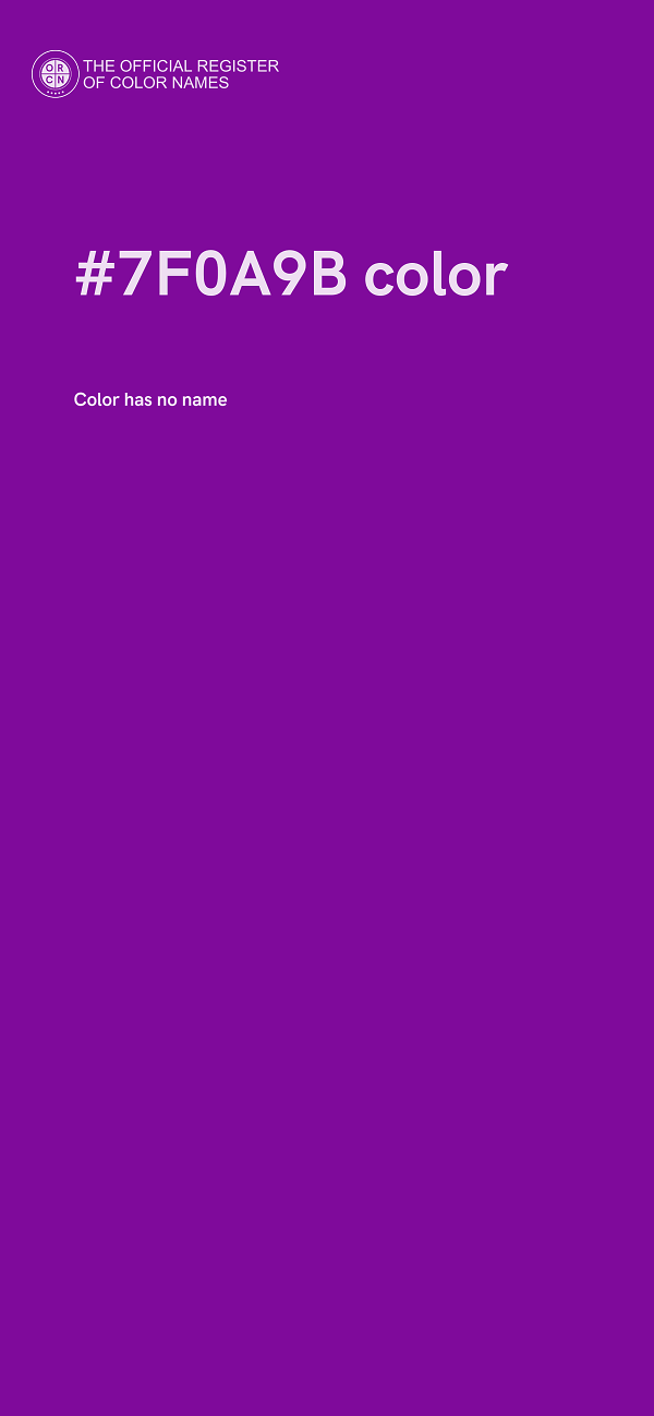#7F0A9B color image