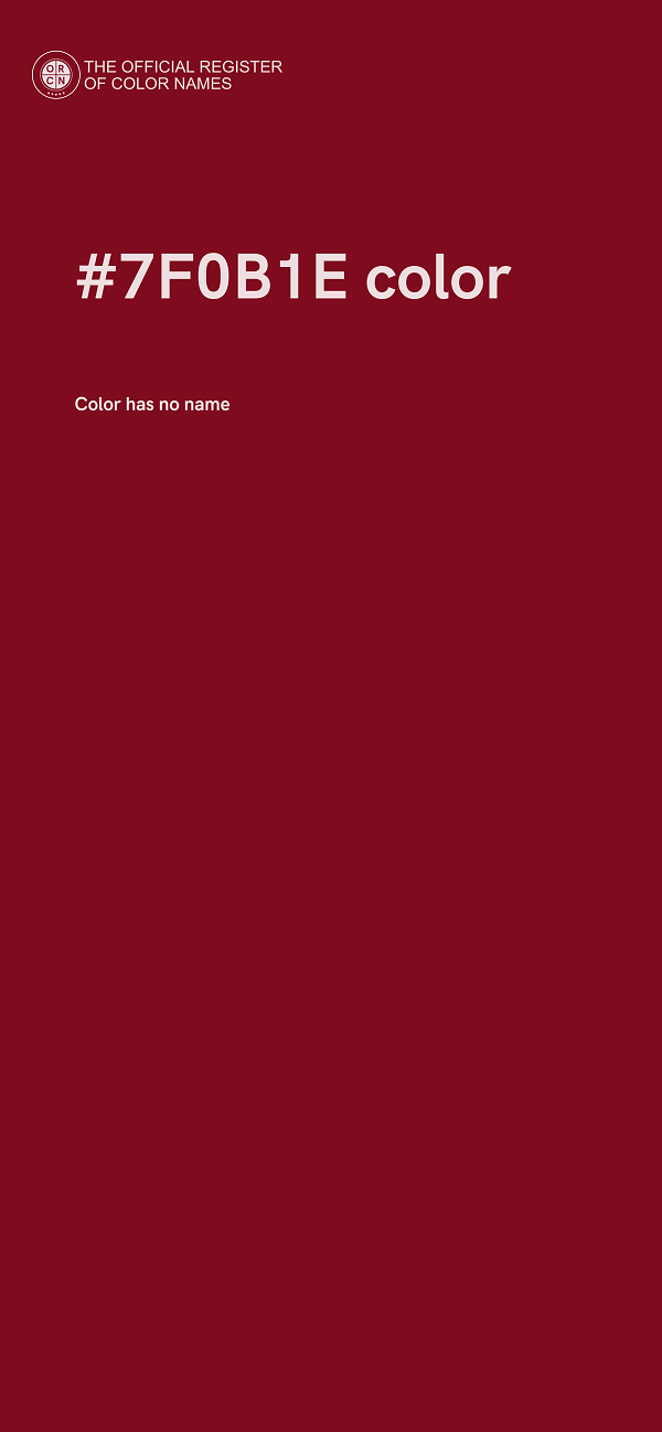 #7F0B1E color image