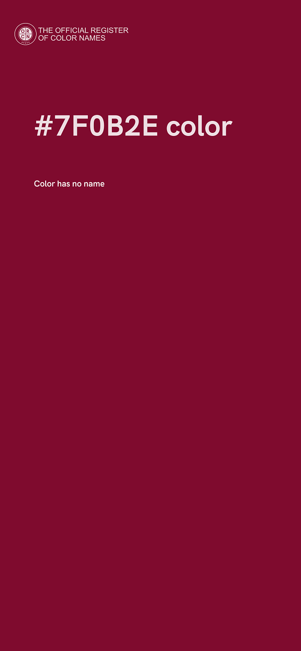 #7F0B2E color image