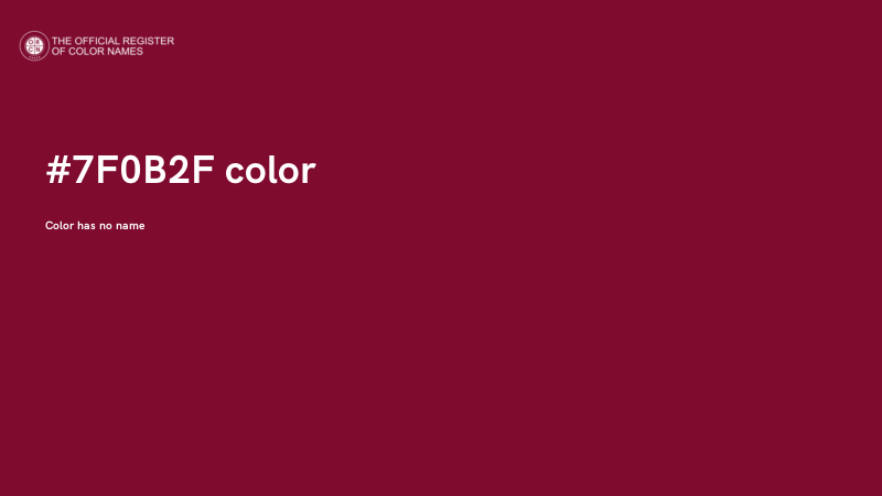 #7F0B2F color image