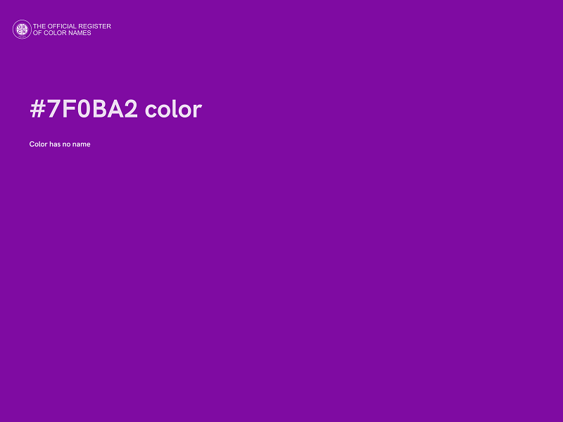 #7F0BA2 color image