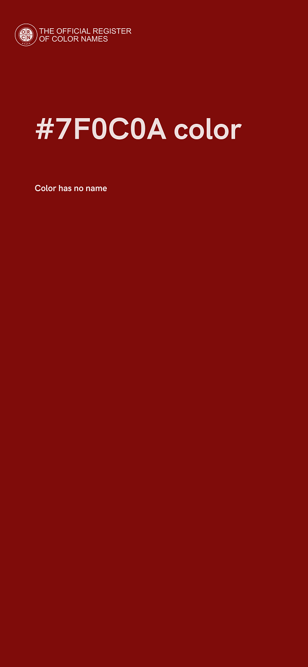 #7F0C0A color image