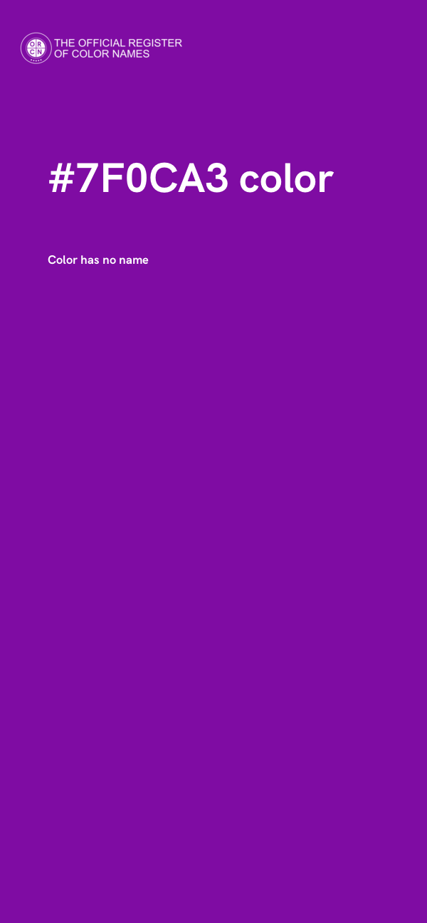 #7F0CA3 color image