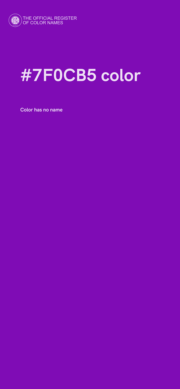 #7F0CB5 color image