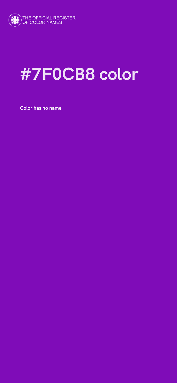 #7F0CB8 color image
