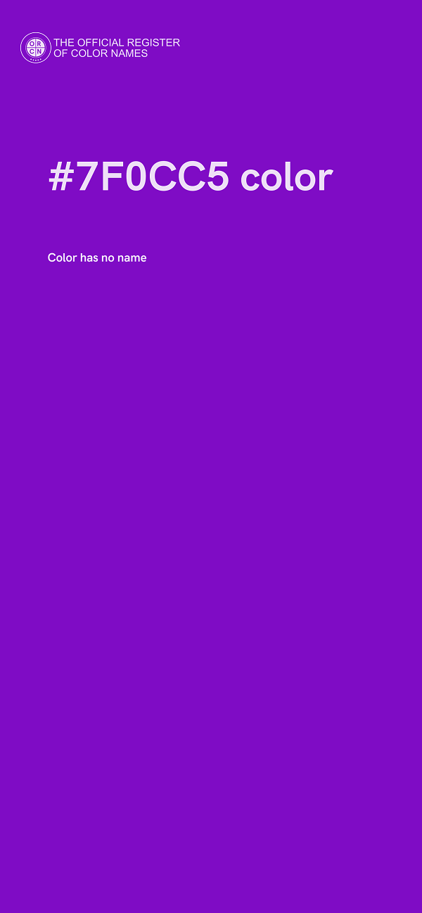 #7F0CC5 color image