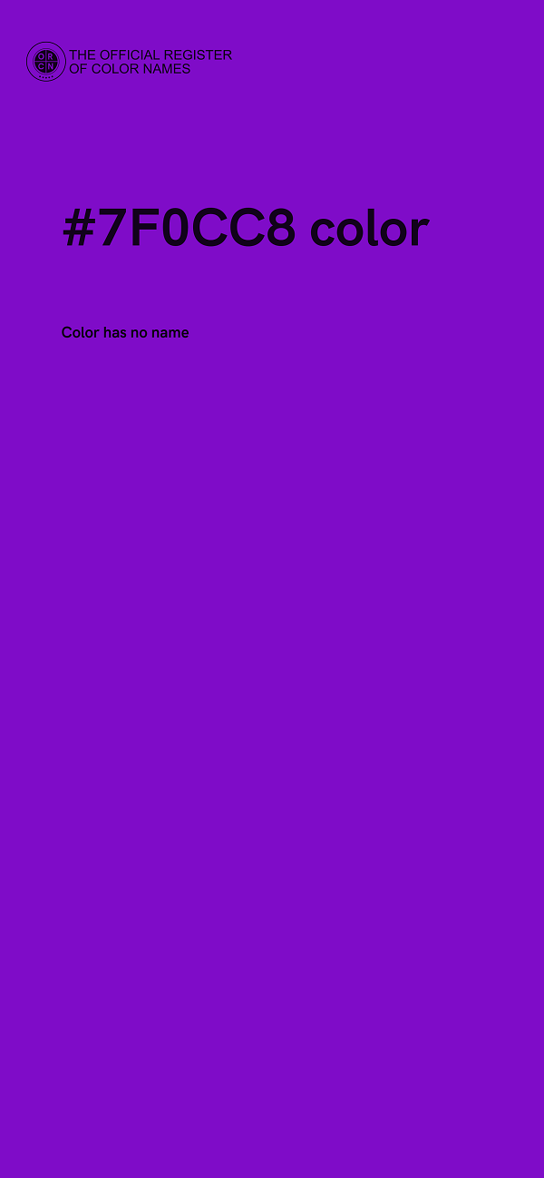 #7F0CC8 color image