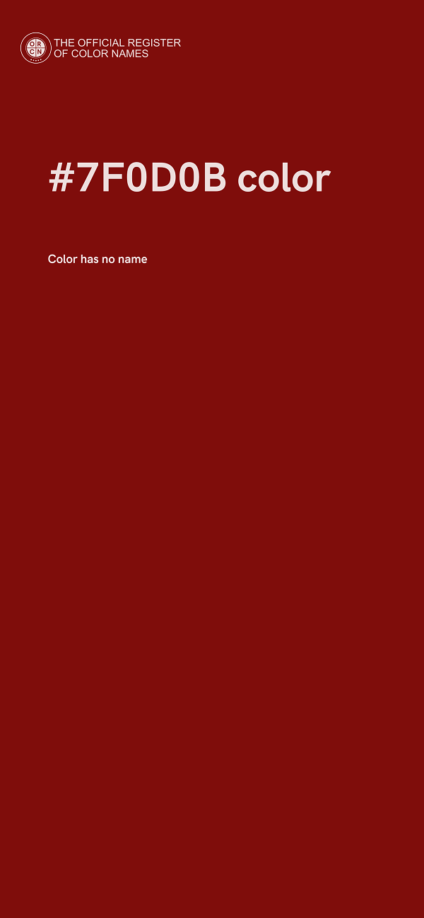 #7F0D0B color image