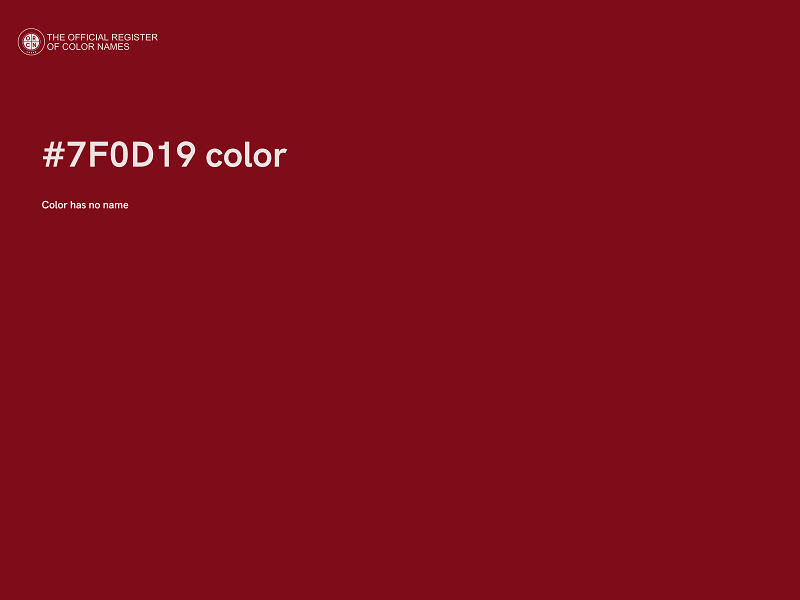 #7F0D19 color image