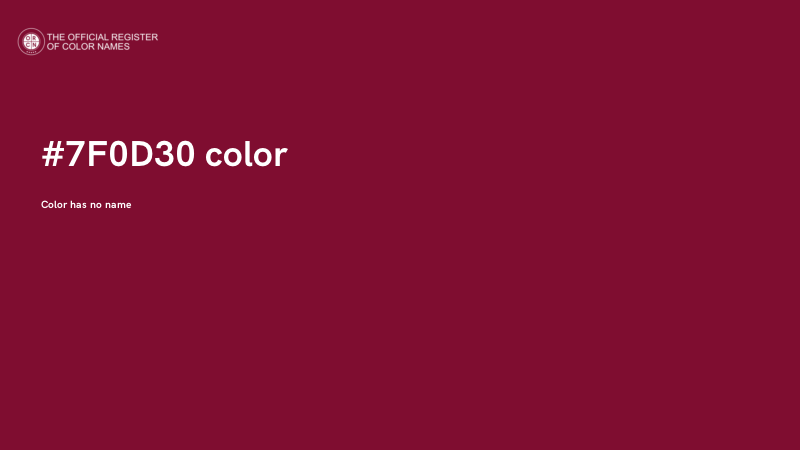 #7F0D30 color image