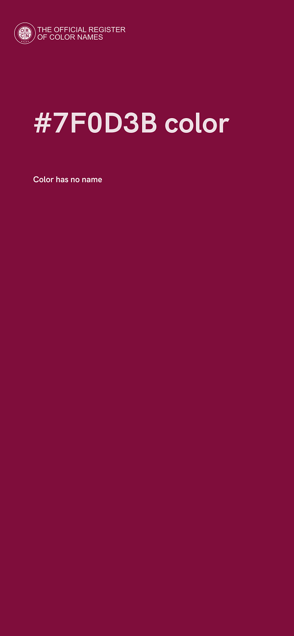 #7F0D3B color image
