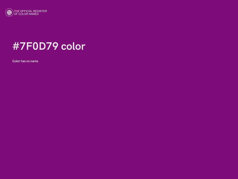 #7F0D79 color image