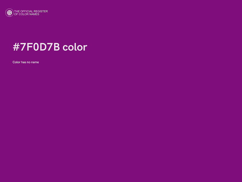 #7F0D7B color image