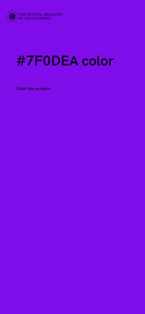 #7F0DEA color image