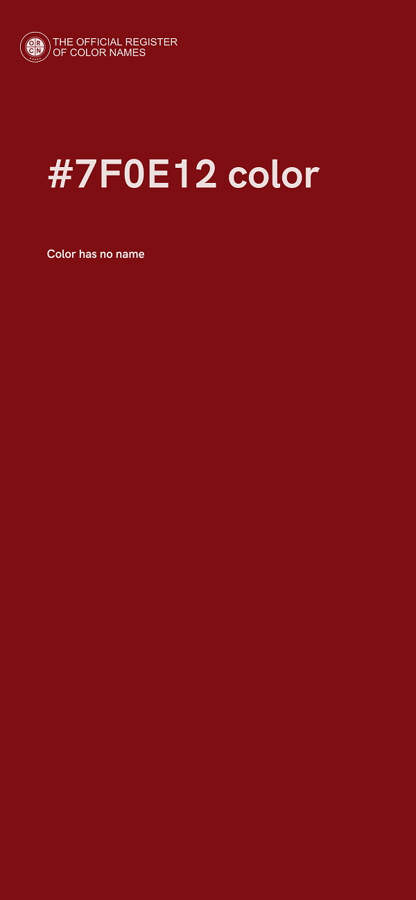 #7F0E12 color image